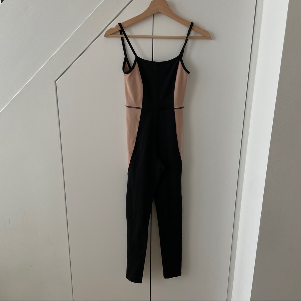 LE FOU | Nude and Black Unitard Playsuit - Picture 2 of 3